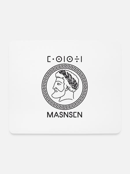 Massinissa Berber König - Mousepad (Querformat) - Weiß