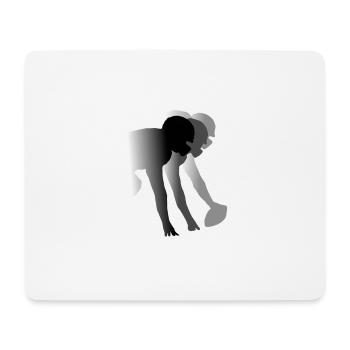 Football Spieler - Mousepad (Querformat) - Weiß - Vorne