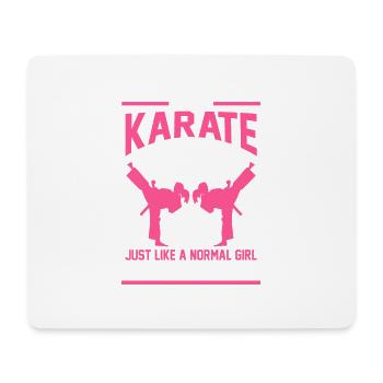 Cadeau de fille de karaté - Tapis de souris (format paysage) - blanc - Devant