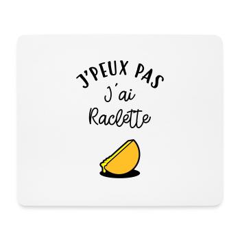 J'peux pas J'ai Raclette - Tapis de souris (format paysage) - blanc - Devant