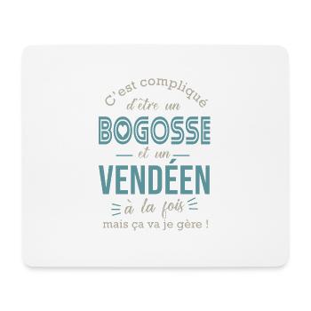 Vendéen cadeau vendée - Tapis de souris (format paysage) - blanc - Devant
