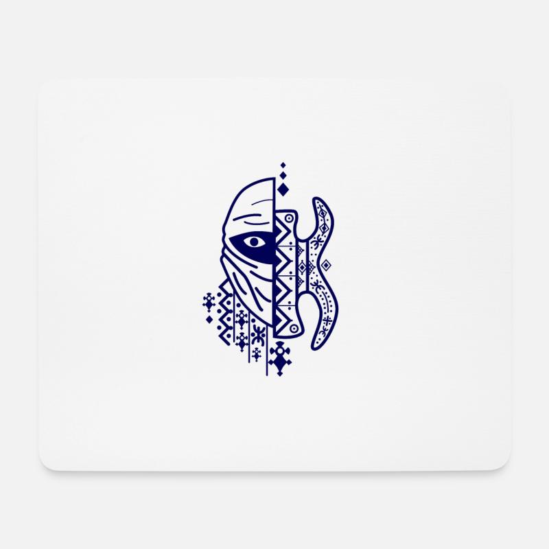 TUAREGS AMAZIGH - Mousepad (Querformat) - Weiß