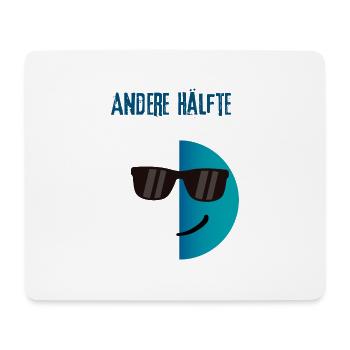 Andere Hälfte - Partnershirt - Männlich - Mousepad (Querformat) - Weiß - Vorne