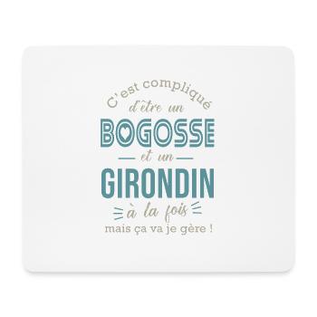 Girondin cadeau humour homme Girondin bordelais - Tapis de souris (format paysage) - blanc - Devant