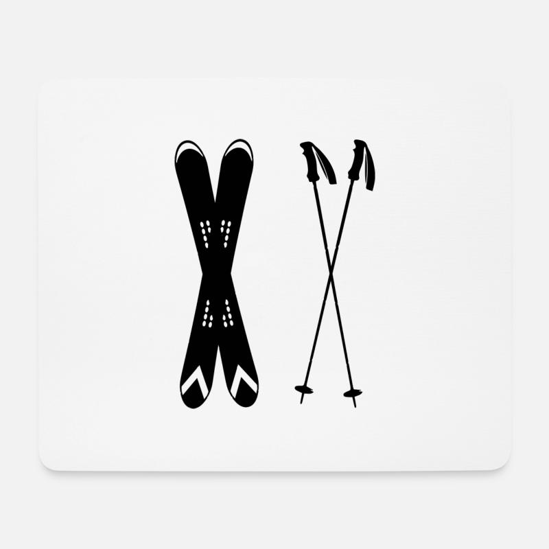 Ski Skiing Après-Ski - Mouse Pad (horizontal) - white
