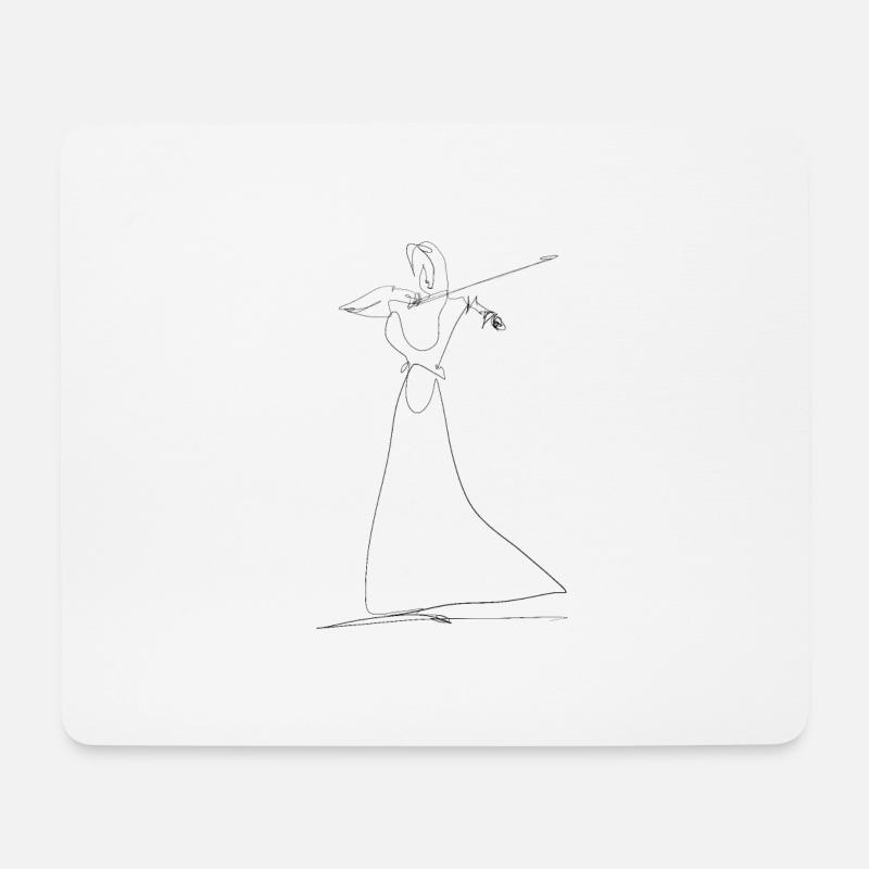 Violin - Mouse Pad (horizontal) - white