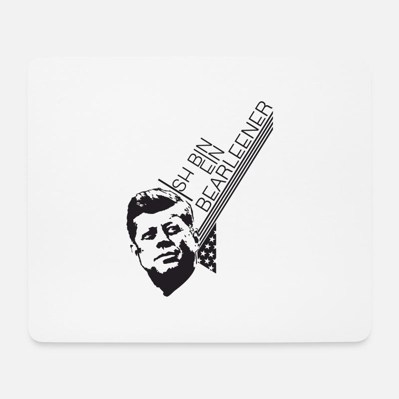 Ich bin ein BERLINER! JFK - Mousepad (Querformat) - Weiß