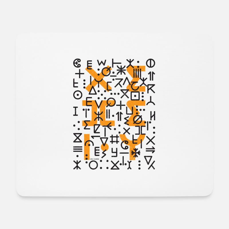 TIFINAGH ALPHABET AMAZIGH - Mousepad (Querformat) - Weiß