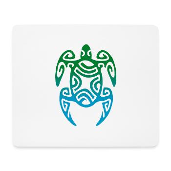 TORTUE (TAHITI) - collection tribale - Tapis de souris (format paysage) - blanc - Devant
