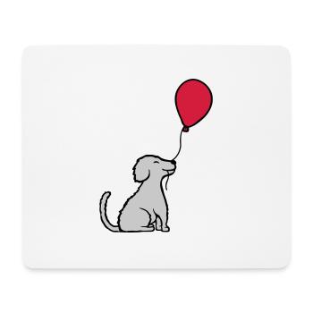 Balloon dog cool sitting - Mouse Pad (horizontal) - white - Front