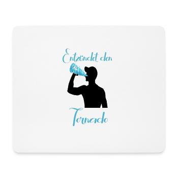 Entzündet den Tornado - Mousepad (Querformat) - Weiß - Vorne