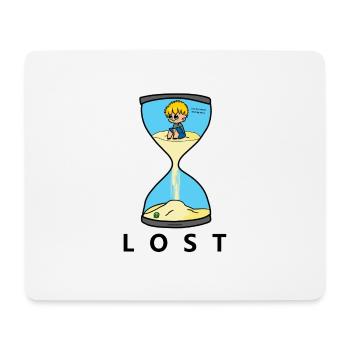 lostBlack - Mousepad (Querformat) - Weiß - Vorne