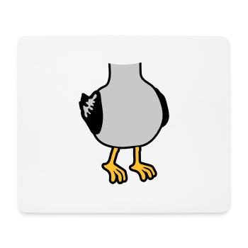 Möwe ohne Kopf Kostüm - Mousepad (Querformat) - Weiß - Vorne