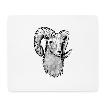 Widder Geschenk Sternzeichen - Mousepad (Querformat) - Weiß - Vorne