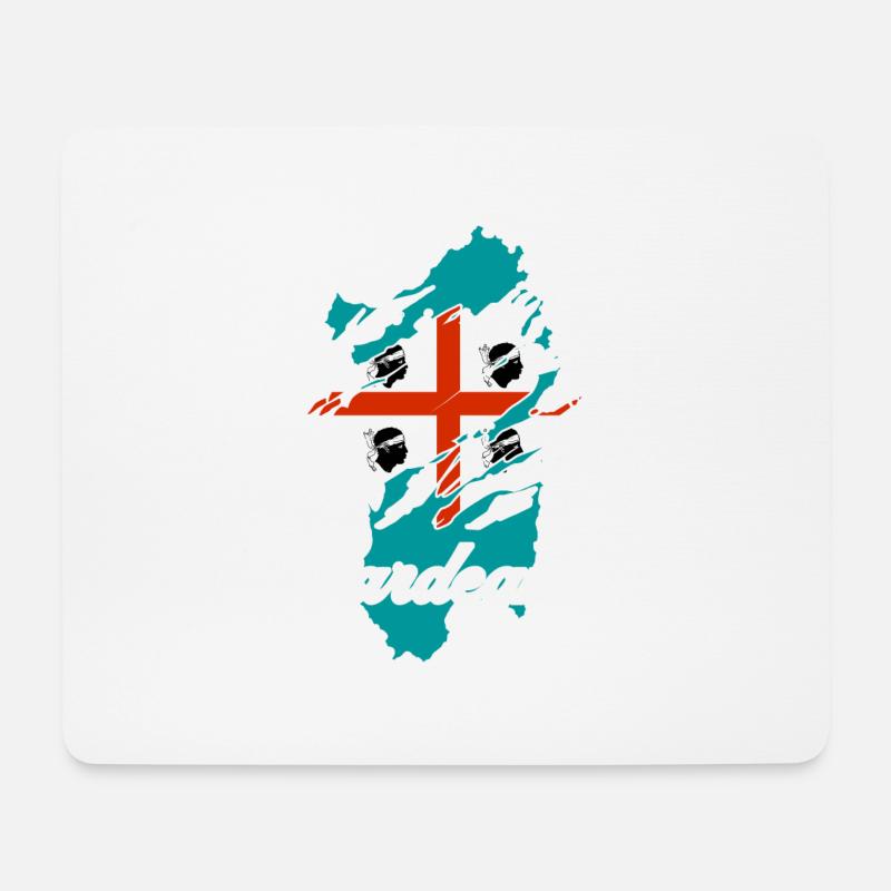Sardinien Insel - Mousepad (Querformat) - Weiß
