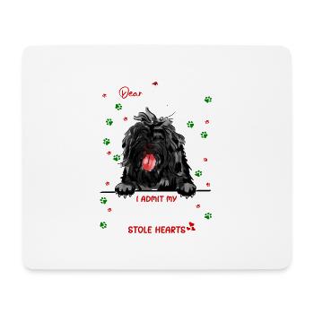 Affenpinscher Hund Weihnachten Hunderasse - Mousepad (Querformat) - Weiß - Vorne