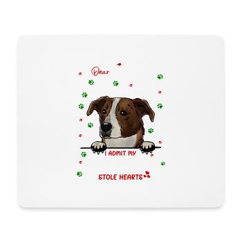 Österreichischer Pinscher Hund Weihnachten Hundera - Mousepad (Querformat) - Weiß - Vorne