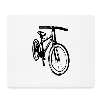 Bicycle Doodle Bicycles Cycling Vector 1 - Mouse Pad (horizontal) - white - Front