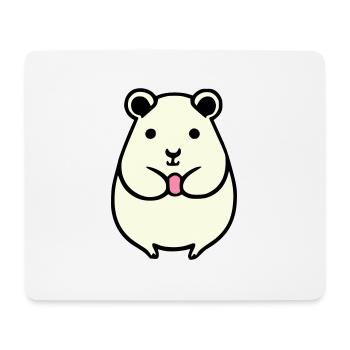 Hamster Cute Animal Rodent Animals Pet Vector 2 - Mouse Pad (horizontal) - white - Front
