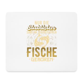 Sternzeichen Fische stabil Geschenk - Mousepad (Querformat) - Weiß - Vorne