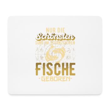 Sternzeichen Fische Spruch Geschenk - Mousepad (Querformat) - Weiß - Vorne