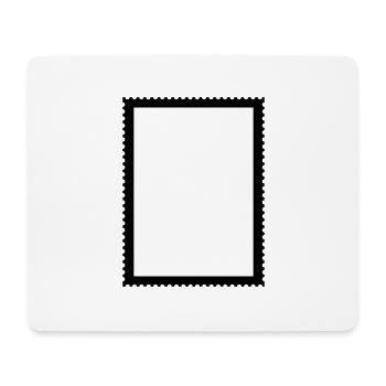 Stamp frame for pictures and photos - Mouse Pad (horizontal) - white - Front