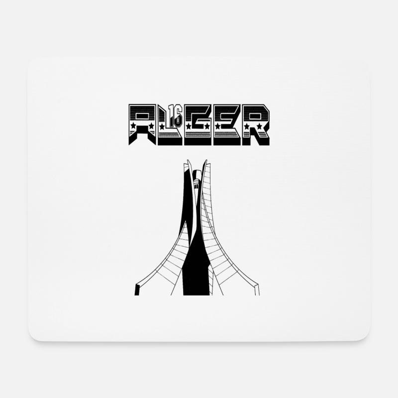 Algier 16 Märtyrerdenkmal - Mousepad (Querformat) - Weiß