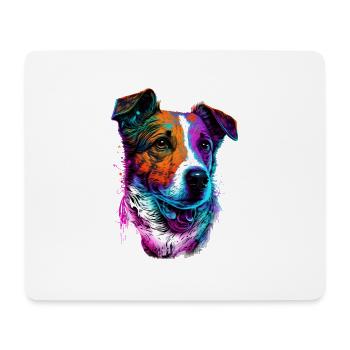 Jack Russell Terrier 80s Gift - Mouse Pad (horizontal) - white - Front