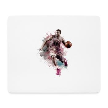 Basketball Basketball Player Sport Splash Colorful - Mouse Pad (horizontal) - white - Front