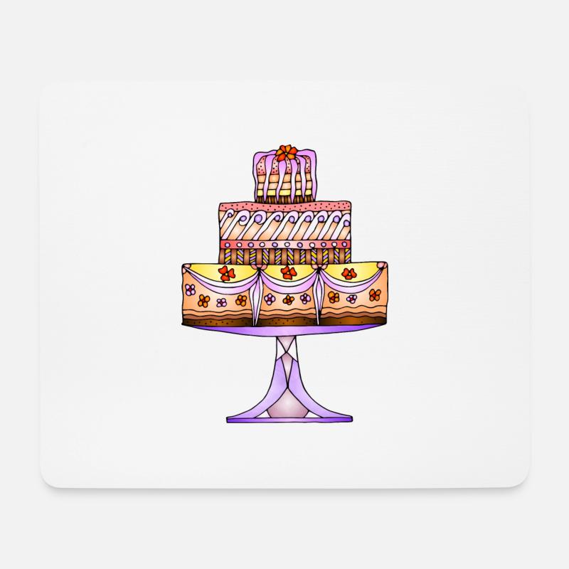 Cake - Mouse Pad (horizontal) - white