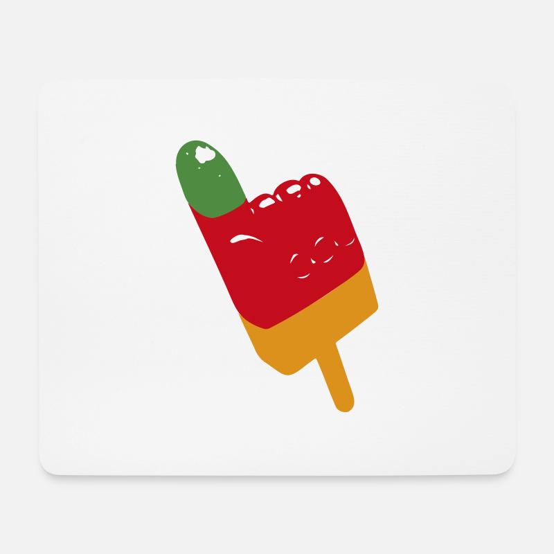 Flutschfinger Eis - Mousepad (Querformat) - Weiß