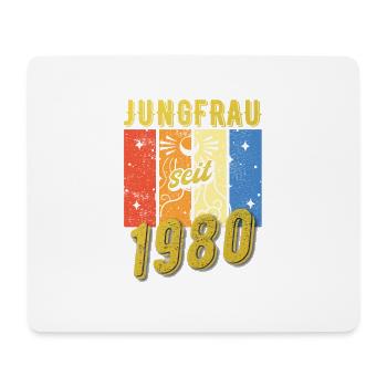 Jungfrau 1980 Sternzeichen Geburtstag - Mousepad (Querformat) - Weiß - Vorne
