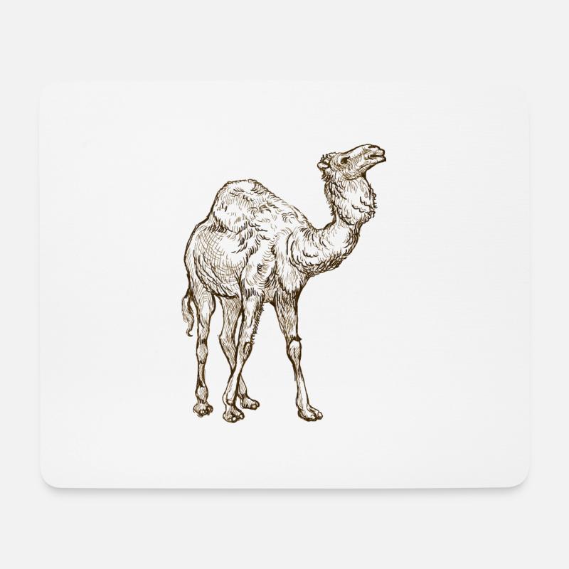 Wildtiere - Mousepad (Querformat) - Weiß