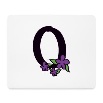 O wie Optimist - Mousepad (Querformat) - Weiß - Vorne