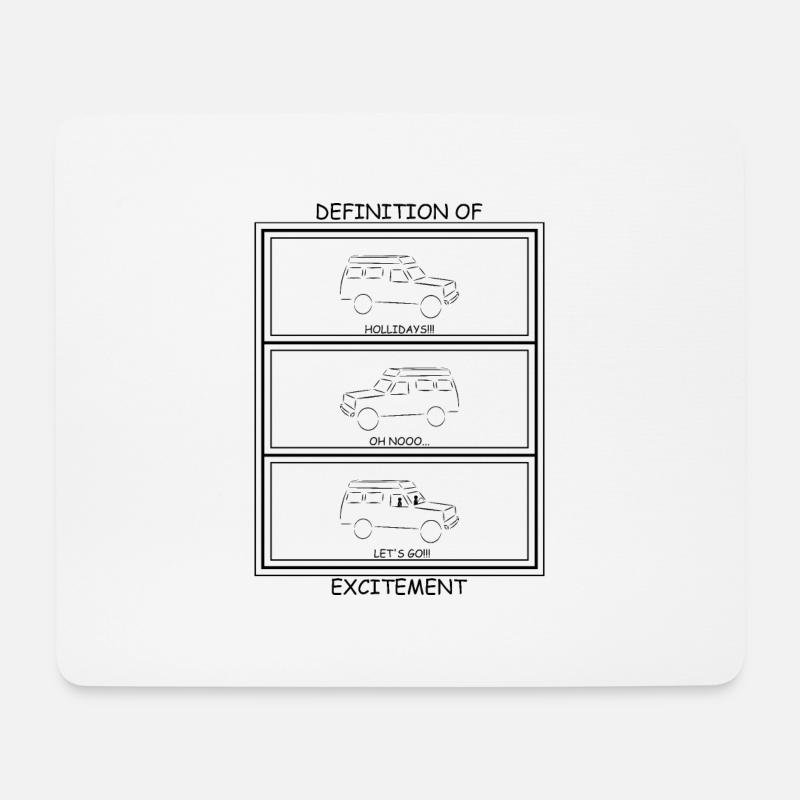 HOLLIDAYS!!! - Mousepad (Querformat) - Weiß