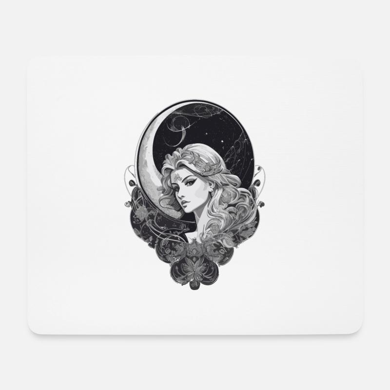 Virgo Tarot Spirituality - Precise Wisdom - Mouse Pad (horizontal) - white