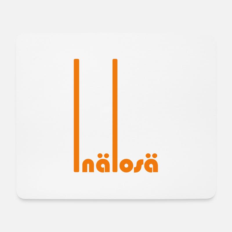 inälosä - reinhören.Auf das Bauchgefühl hören. - Mousepad (Querformat) - Weiß