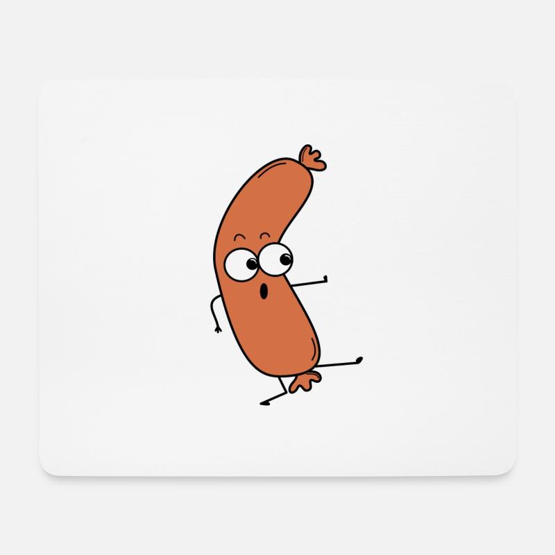 Bockwurst - Mousepad (Querformat) - Weiß