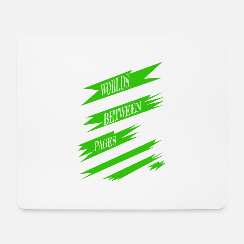 escaping reality gift fun reading present - Mousepad (Querformat) - Weiß