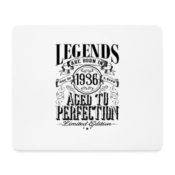 Vintage Born One Month 1936 Birthday - Mouse Pad (horizontal) - white - Front