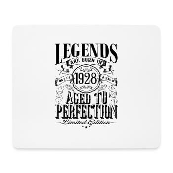 Vintage Born One Month 1928 Birthday - Mouse Pad (horizontal) - white - Front