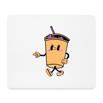 drink cartoon - Mousepad (Querformat) - Weiß - Vorne