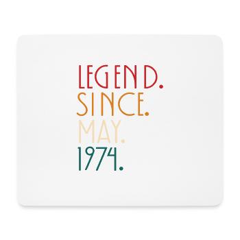 Légende depuis Mai 1974 - Minimalist - Tapis de souris (format paysage) - blanc - Devant