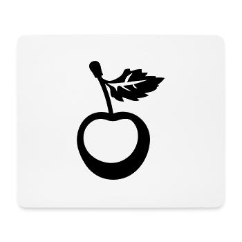 cerise - Tapis de souris (format paysage) - blanc - Devant