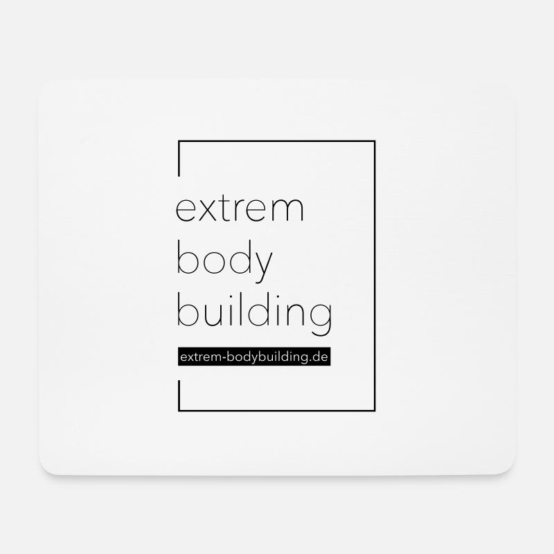 extrem-bodybuilding - Mousepad (Querformat) - Weiß