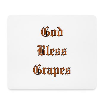Que Dieu bénisse les raisins - Tapis de souris (format paysage) - blanc - Devant