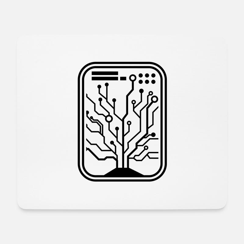 Micro-puce - Tapis de souris (format paysage) - blanc