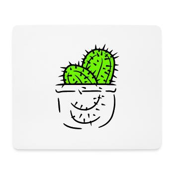 2 Brusttasche Kaktus Pflanzen Stachelige Kakteen - Mousepad (Querformat) - Weiß - Vorne