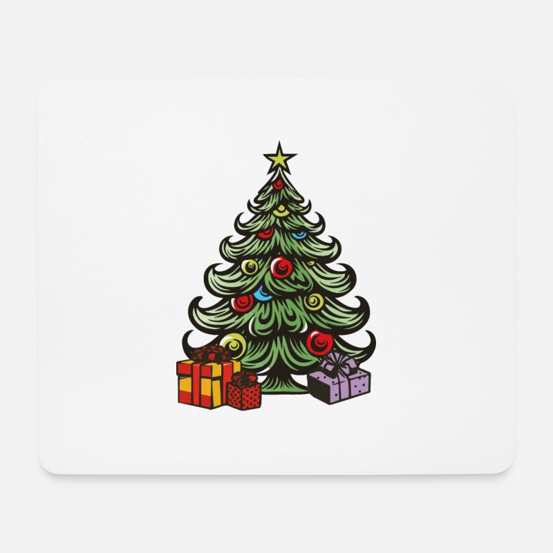 tannenbaum weihnachten - Mousepad (Querformat) - Weiß