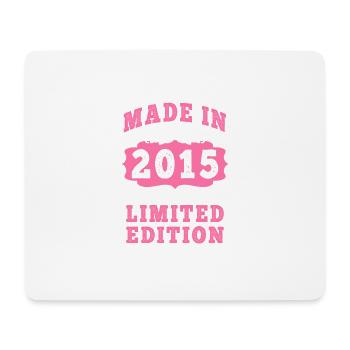 Vintage Né(e) en 2015 made in 2015 10 ans. Art_20 - Tapis de souris (format paysage) - blanc - Devant